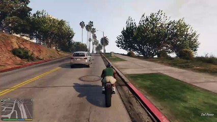 Super parkour jump on a motorcycle 