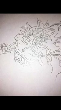 MixArts _ Dibujo - Un dibujo viejo de Dragon Ball Super - Goku Ultra Instinto
