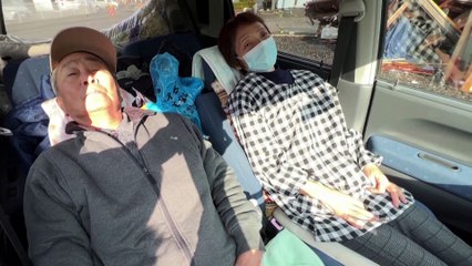 Families sleep in cars over Japan aftershock fears