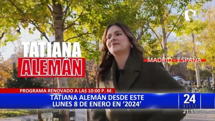 Tatiana Alemán sobre su debut en 2024 En 24 Horas: “Estoy muy contenta de asumir este reto”
