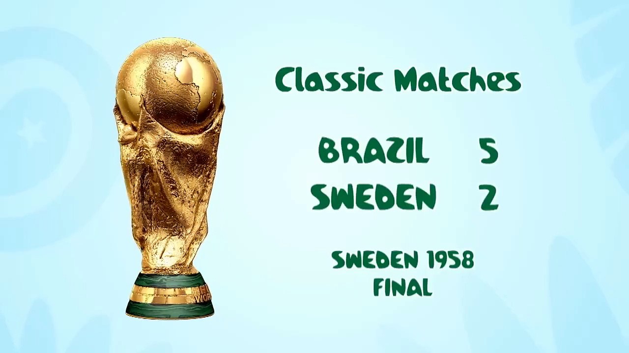 1958 WORLD CUP FINAL Brazil 5-2 Sweden