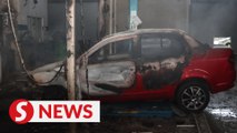 Eight cars damaged in fire at KL service centre