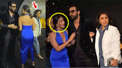 Animal Success Party: Mother In Law Neetu Kapoor Ignore Bahu Alia Bhatt, Public Reaction Viral...|