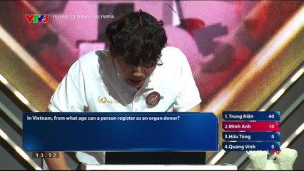 VTV3 - Đường lên đỉnh Olympia năm thứ 24 - Cuộc thi Quý 1 (07/01/2024)