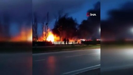 Bursa’da geri dönüşüm deposunda korkutan yangın