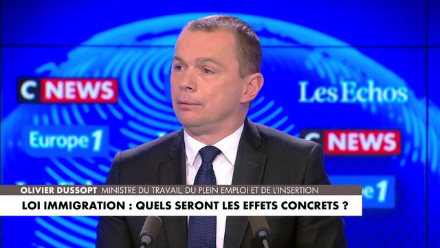 Olivier Dussopt : «Dans certains métiers, la main d’œuvre non-européenne est prépondérante [...] Nous avons besoin de cette main d’œuvre»