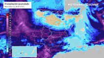 Acumulado de precipitación previsto por el modelo ECMWF para los próximos días