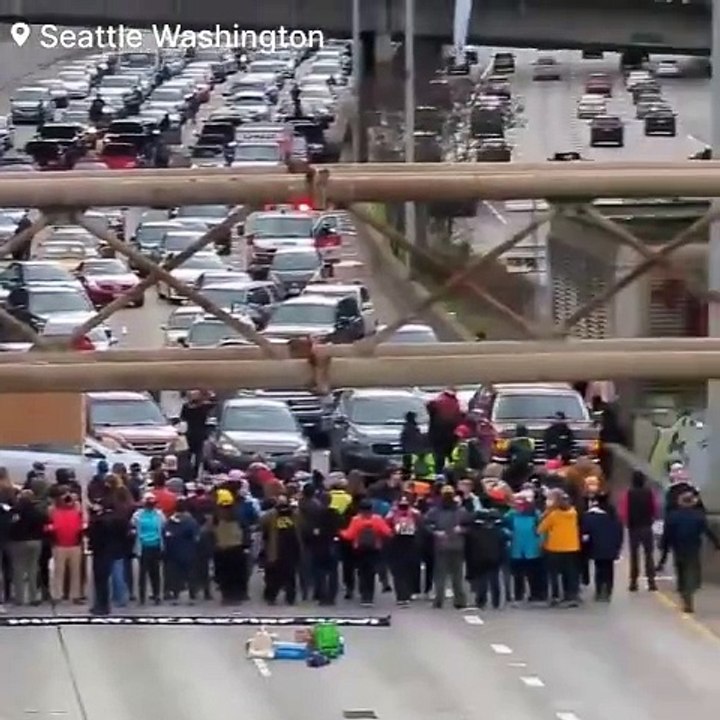 BREAKING: Palestine Protesters Bring the I-5 Highway to a complete Standstill, Blocking All Traffic