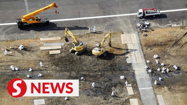 Crews finish clearing plane wreckage from Japan runway collision