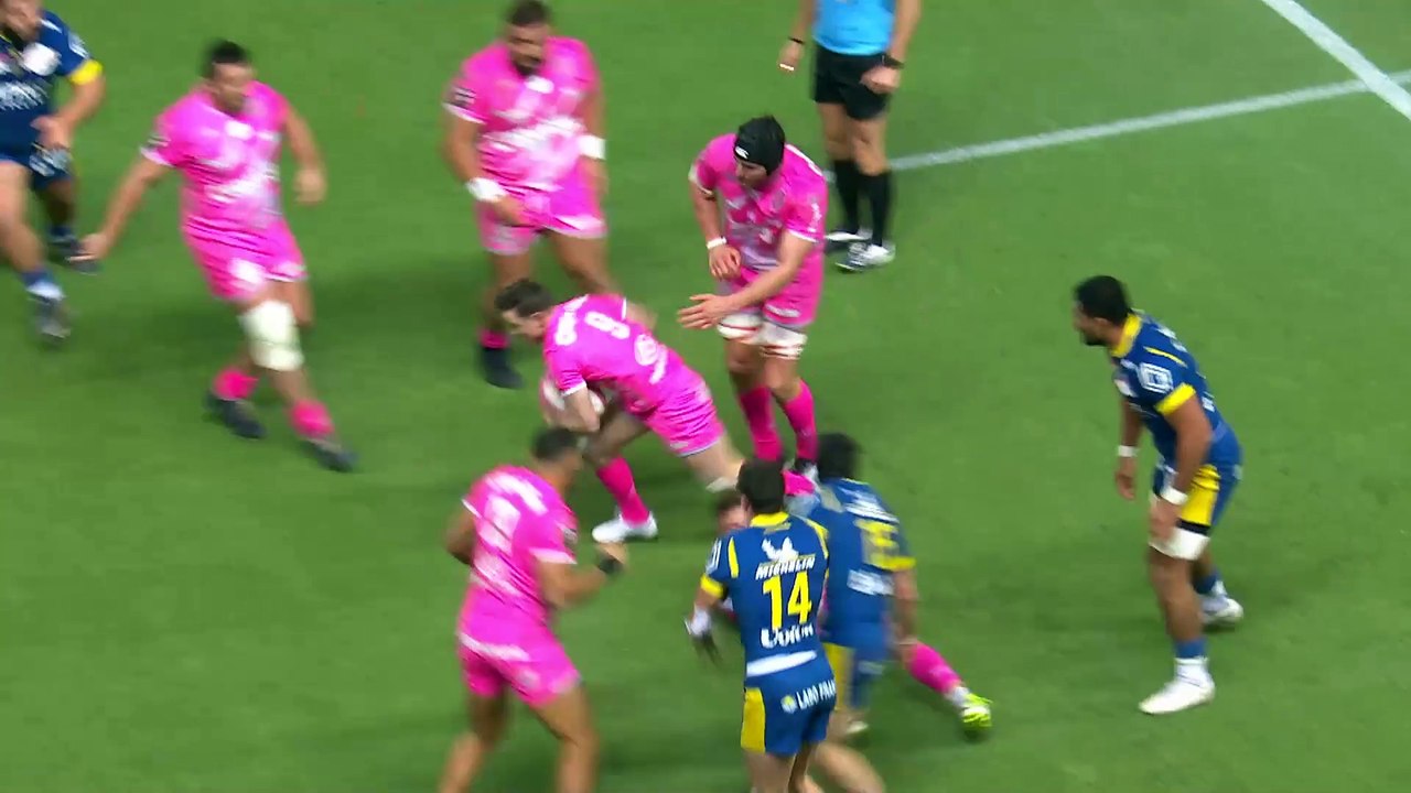 TOP 14 - Essai de Lester ETIEN (SFP) - Stade Français Paris - ASM Clermont