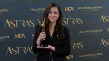 Abby Ryder Fortson 2024 Astra Film Awards Winners Walk! | HCA Star on the Rise Award Winner