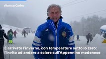 Il video della neve sul Cimone: impianti sciistici aperti