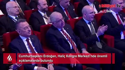Cumhurbaşkanı Erdoğan, Haliç Kongre Merkezi’nde önemli açıklamalarda bulundu