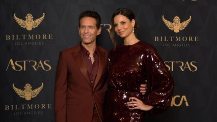 Glenn Howerton and Jill Latiano 2024 Astra Film Awards Red Carpet Fashion Cam!