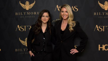 Abby Ryder Fortson and Kelly Fremon Craig 2024 Astra Film Awards Red Carpet Fashion Cam!