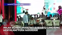 Momen Prabowo Langsung Salami Puan Usai Sampaikan Visi Misi di Debat Capres 2024