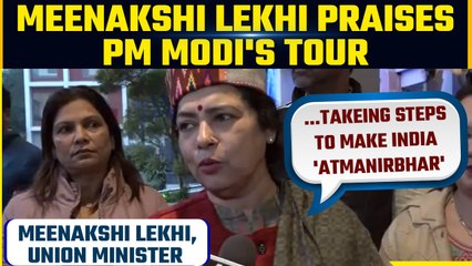 Download Video: Delhi: Meenakshi Lekhi lauds PM Modi's Indian beauty focus, promotes Atmanirbhar Bharat | Oneindia