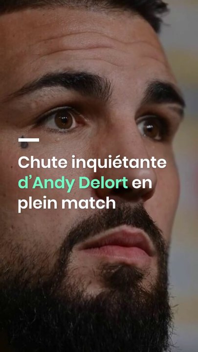 Chute inquiétante d’Andy Delort en plein match (Vidéo)