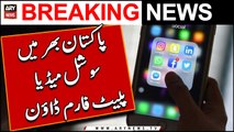 Social media platforms ‘down’ across Pakistan