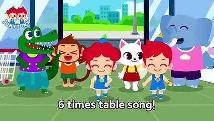 6 Times Table Song Multiply By 6 School Songs Multiplication Songs for Kids JunyTony