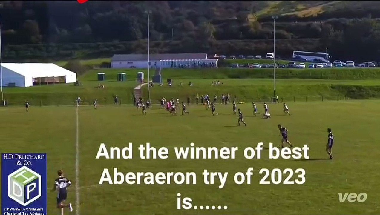 Geth Jenkins wins Aberaeron RFC's try of the season 2023 - video ...