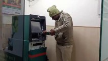 Attempt to steal by breaking ATM machine