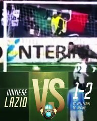 UDINESE-LAZIO 1-2 - I GOL DI PELLEGRINI E VECINO