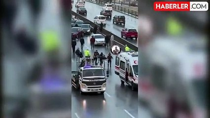 Ankara'da zincirleme kaza: 26 araç birbirine girdi