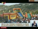 En El Jarillo más de 4 mil personas celebraron la llegada de Los Reyes Magos con ferias y música