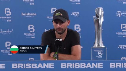 Brisbane - Dimitrov : “Un titre est un titre, mais je pense que le fait de voir où j'en suis est plus important”