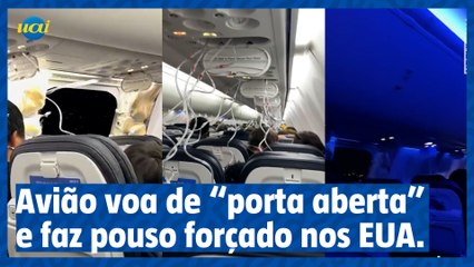 Avião voa de "porta aberta" e faz pouso forçado nos EUA