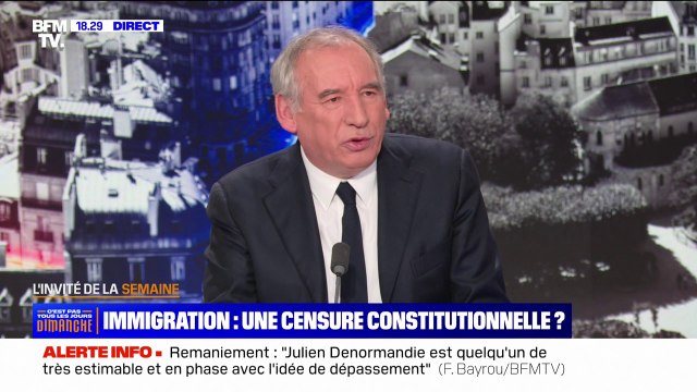 Loi immigration: François Bayrou se dit contre la caution pour les étudiants étrangers