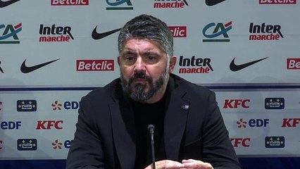 La réaction de Gennaro Gattuso après la qualification de l'OM en Coupe de France