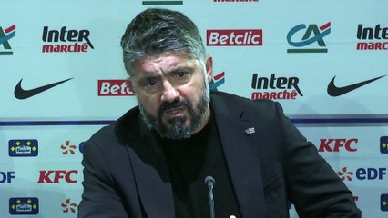 Gattuso : "On pouvait mieux faire, mais on s'en contente"