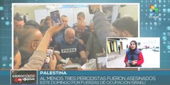 Régimen de Israel asesina a tres periodistas en la Franja Gaza