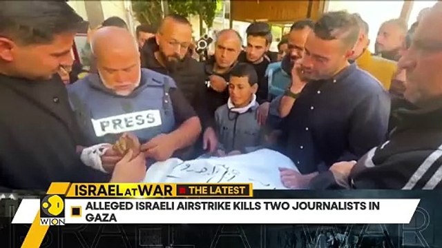 Israel-Hamas war: Israeli strike kills two journalists in Gaza, officials say