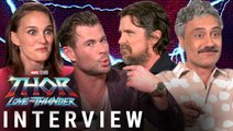 'Thor: Love and Thunder' Interviews | Chris Hemsworth, Christian Bale, Taika Waititi