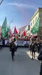 HÜDA-PAR'dan 'Hamas'a selam' yürüyüşü