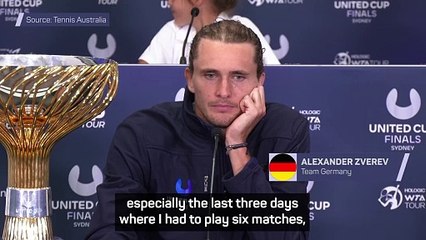 United Cup trophy makes the tiredness 'worth it' for Zverev