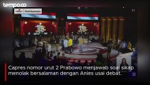 Prabowo Enggan Salaman dengan Anies Usai Debat Capres, Begini Klarifikasinya