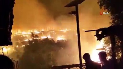Dehşeti yaşadılar! Yangında yaklaşık 7 bin Müslüman evsiz kaldı
