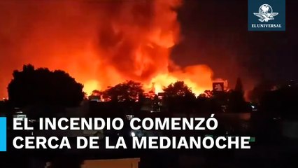 Incendio en Tlalnepantla consume pastizal; no hay víctimas que lamentar