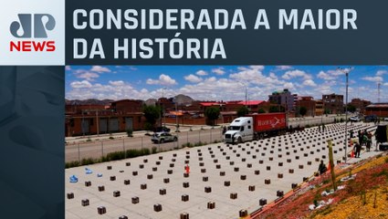 Bolívia apreende mais de 8 toneladas de cocaína