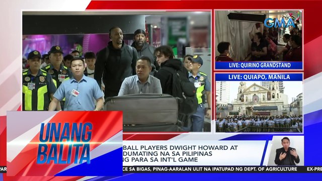American basketball players Dwight Howard & Andray Blatche, dumating na sa Pilipinas para mag-training para sa int'l game | UB
