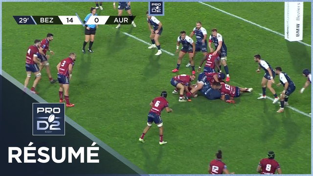PRO D2 Saison 2023-2024 J15 - Résumé AS Béziers Hérault - Stade Aurillacois