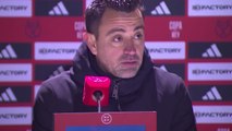 Rueda de prensa de Xavi tras el Barbastro - Barcelona de Copa del Rey