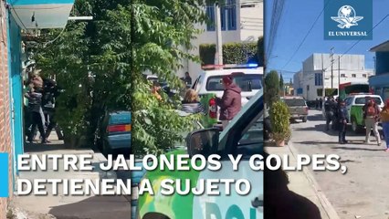 Se desata trifulca en medio de la detención de un presunto asaltante
