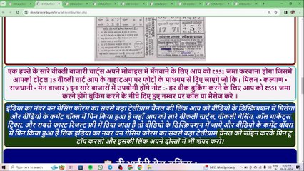 Lal Bhoot कल्याण Chart Today Free Live  Dream11 Expert