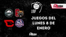 LVBP: Juegos del lunes, 8 de enero.