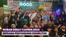 Relawan Ganjar-Mahfud Gelar Nobar Debat Capres 2024 Bersama Puluhan Penyandang Disabilitas